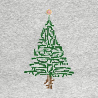 Second Amendment Hunter's Christmas Tree T-Shirt